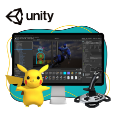 Мир игр на Unity 2D на популярном движке + AI-помощники - КИБЕРшкола программирования для детей, компьютерные курсы для школьников, начинающих и подростков - KIBERone г. Сызрань