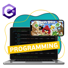 Программирование на C#. Удивительный мир 2D-игр - КИБЕРшкола программирования для детей, компьютерные курсы для школьников, начинающих и подростков - KIBERone г. Сызрань