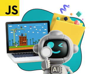 Язык программирования JavaScript + AI. Проектное обучение + геймификация + AI-помощники - КИБЕРшкола программирования для детей, компьютерные курсы для школьников, начинающих и подростков - KIBERone г. Сызрань